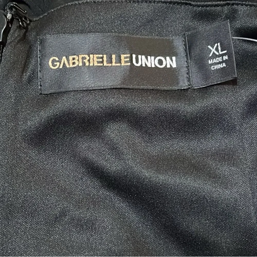 NY&Co X Gabrielle Union Draped Zipper Detail Mini Skirt